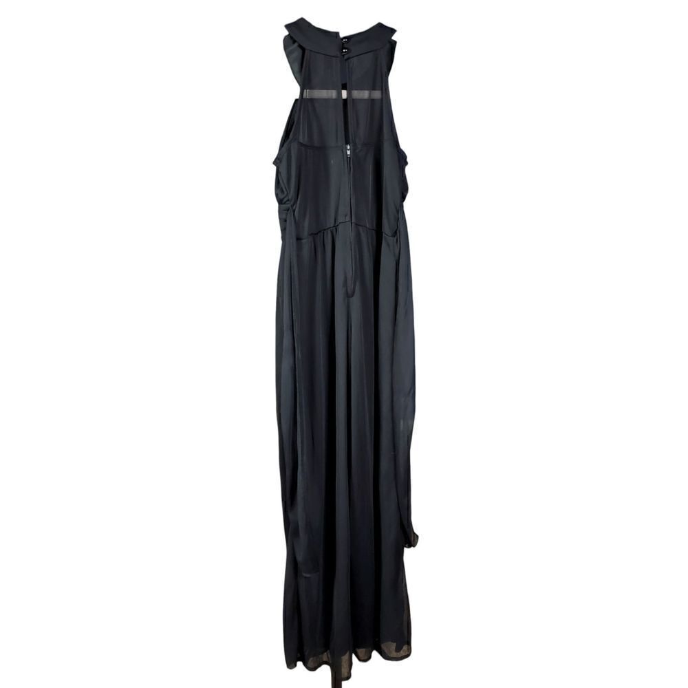 Poppies and Roses Jumpsuit Girls Size 10 Black Flowy Beaded Special Occasion New - Picture 4 of 10
